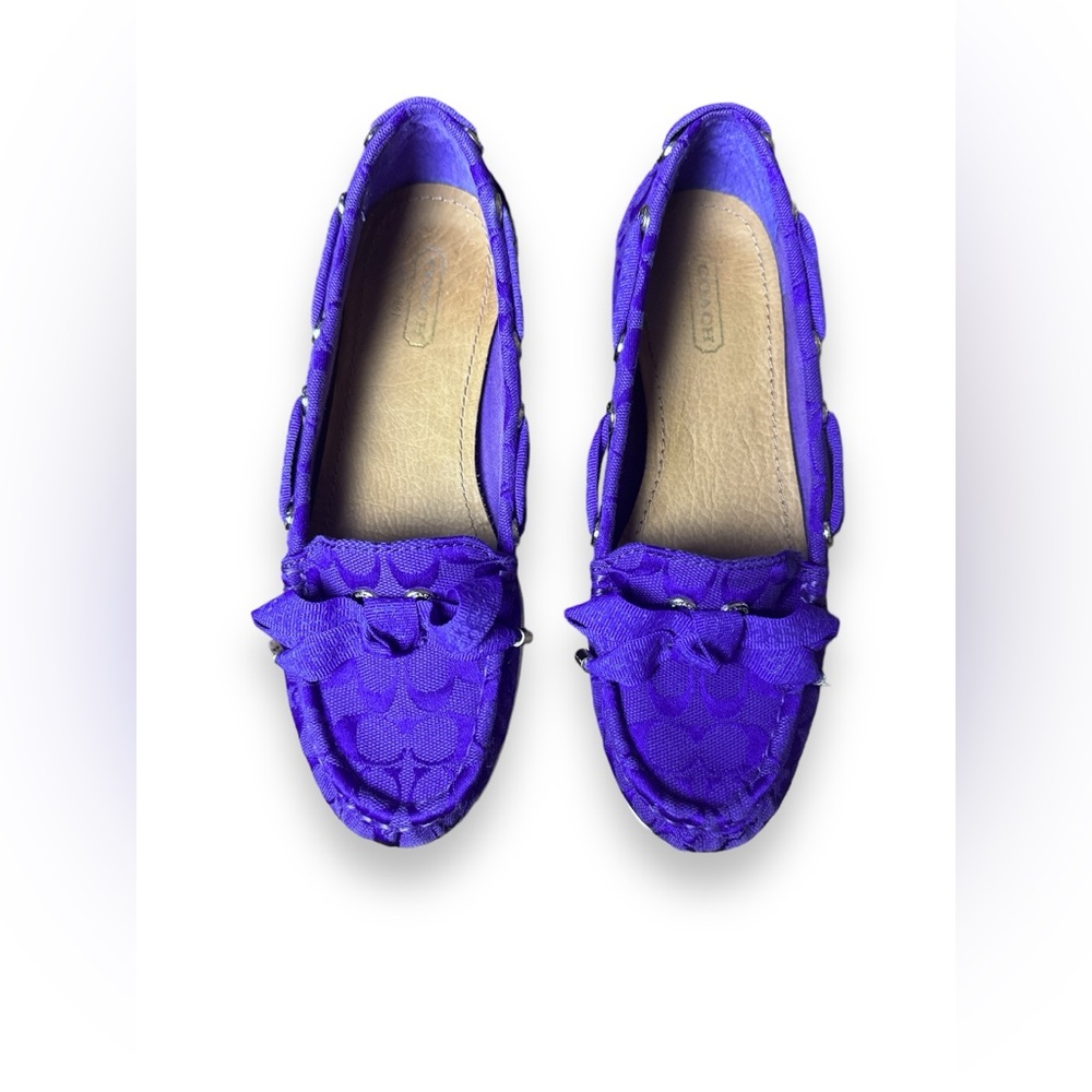 Coach Carisa Purple Boat Shoe - Picture 2 of 8
